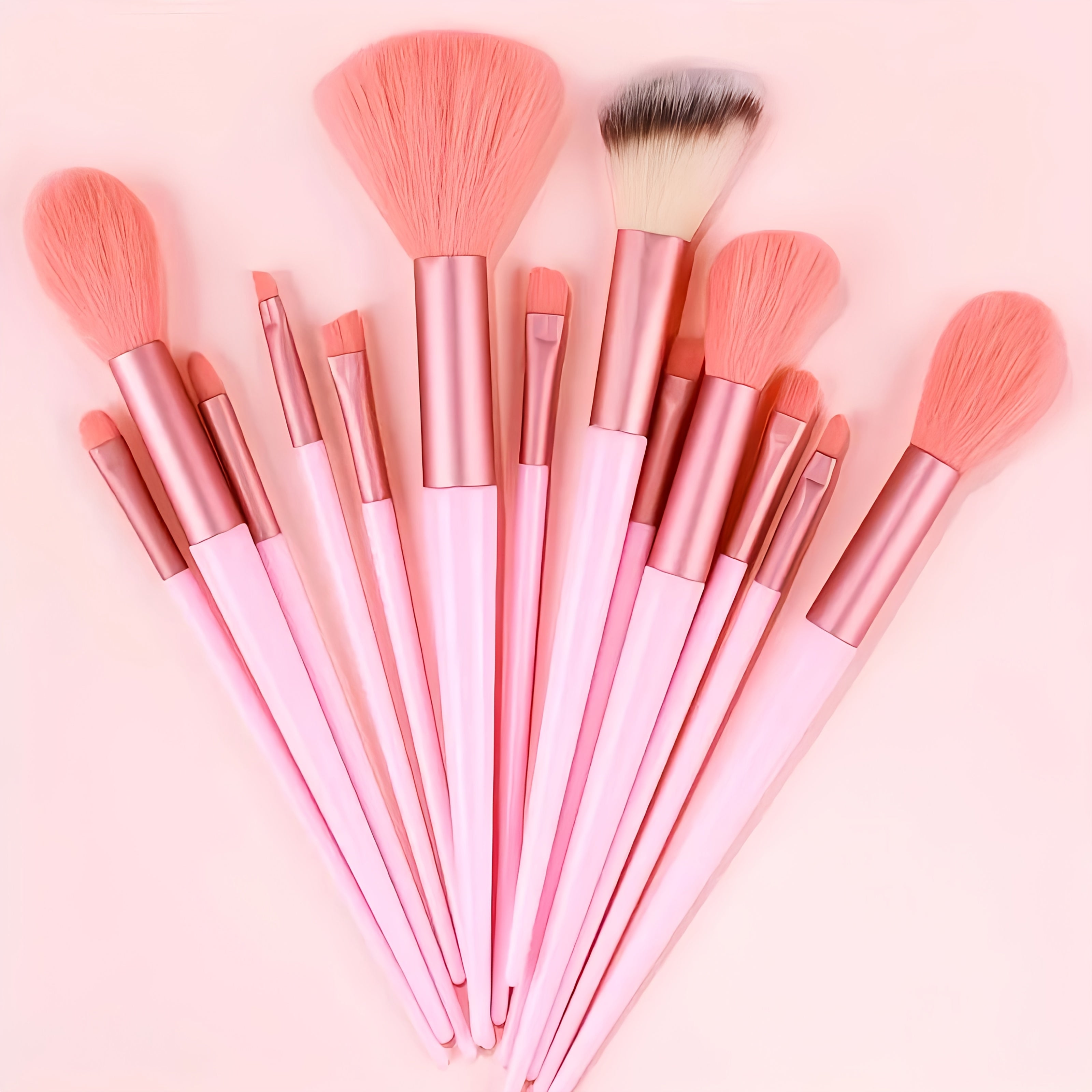 Women Makeup Brush Set 13Pcs Soft Bristles Hypoallergenic For Face Eyes Lip