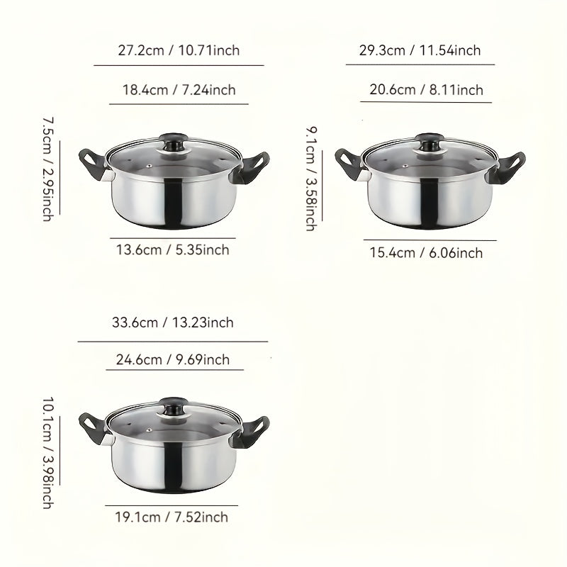 Stainless Steel Cookware Set 12 Pieces with Golden Handles Removable Lids