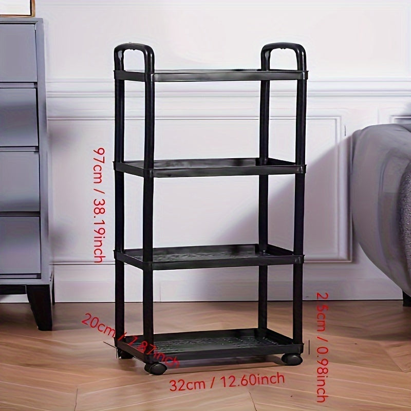 Carro de almacenamiento con ruedas multifuncional con 3/4/5 niveles para cocina, baño y sala de estar
