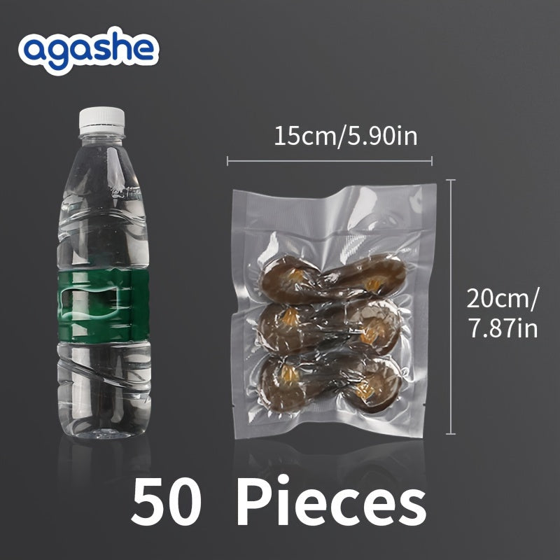 50 dona Og'ir Vaznli Suvni Yopish uchun Qoplar, Oziq-ovqatni Saqlash, Pichoqga chidamli, Muzlatgichda Saqlash