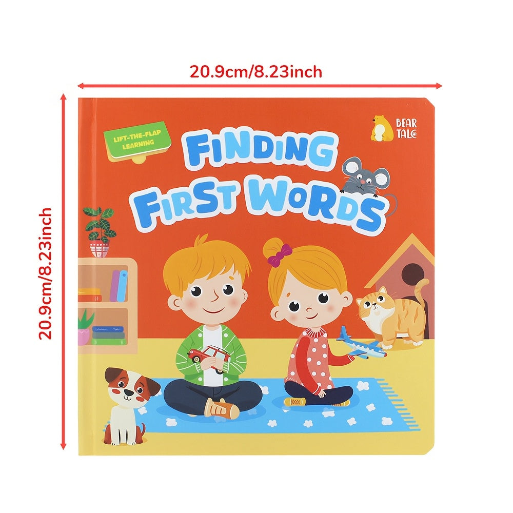 Interactive Toddler Book for Ages 1-3 with Flaps and Colorful Pictures