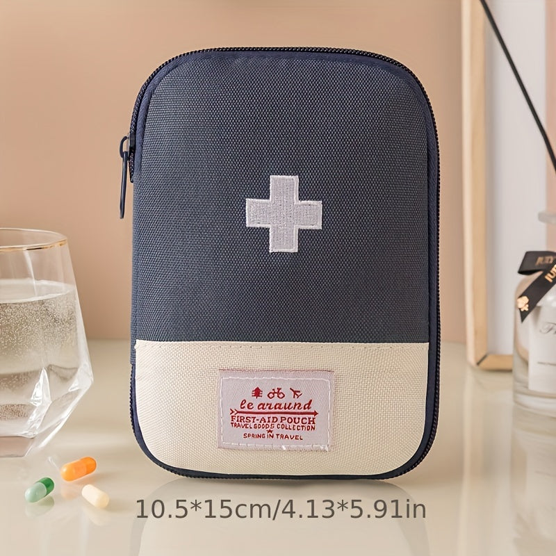Unisex Compact Travel Medicine Organizer Odorless Portable First Aid Kit