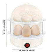 Cocedor eléctrico de huevos multifunción para desayuno, sopa, bollos al vapor 220-240V enchufe US