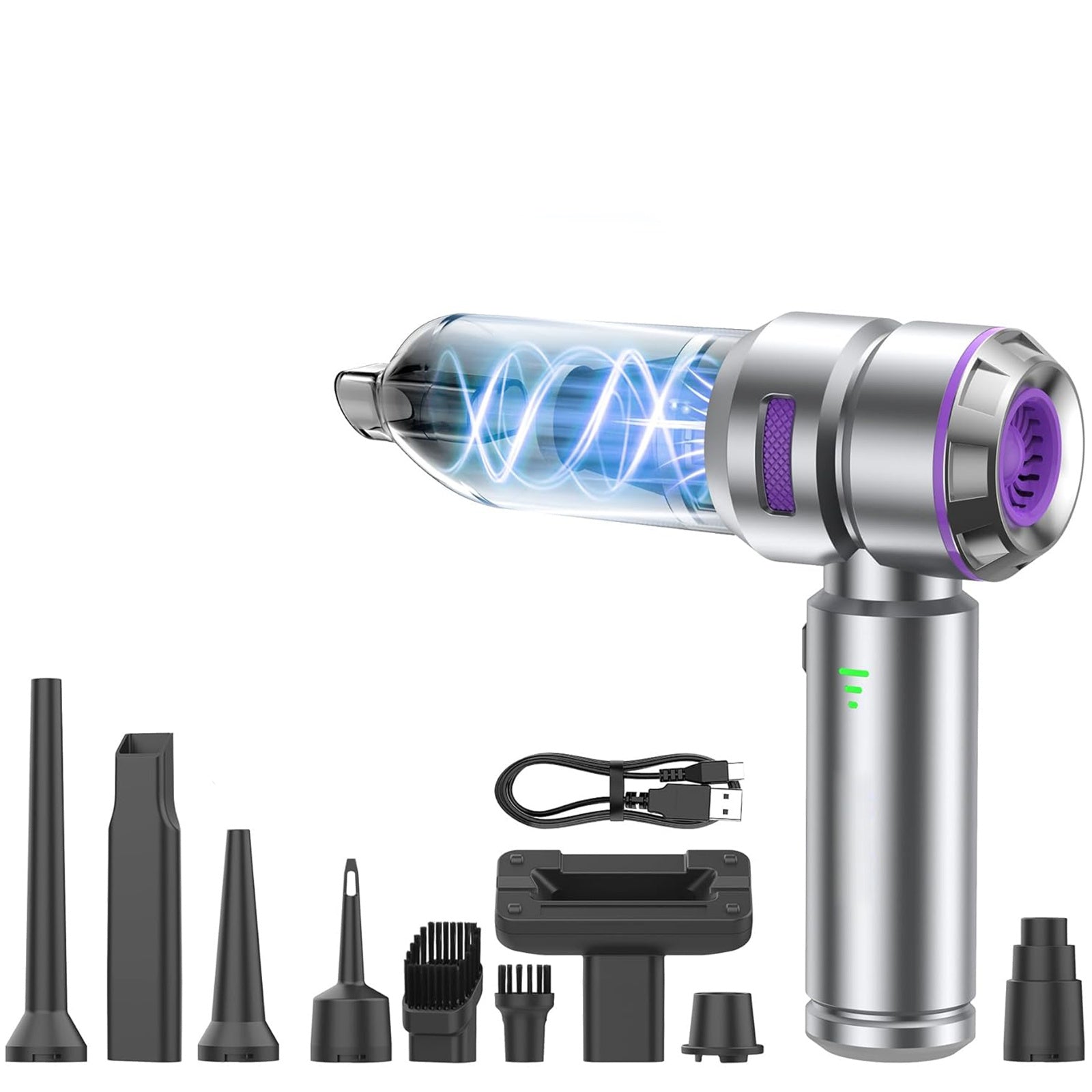 Portable Handheld Vacuum Cleaner 4-in-1 Cordless Mini Car Home Office