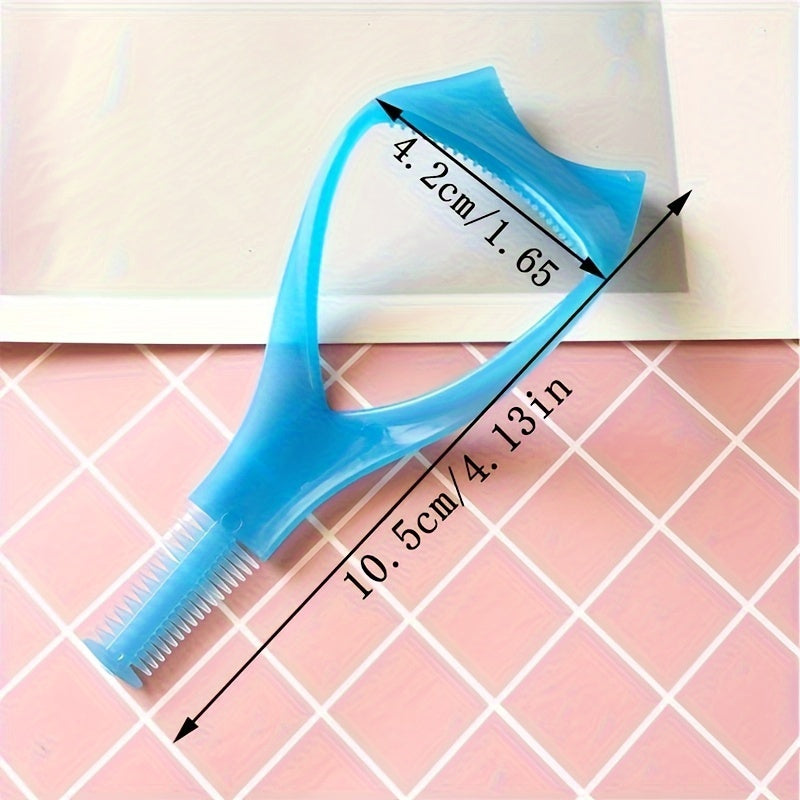 Female Eyelash Makeup Guard Set with Comb, Upper and Lower Eyelash Applicator