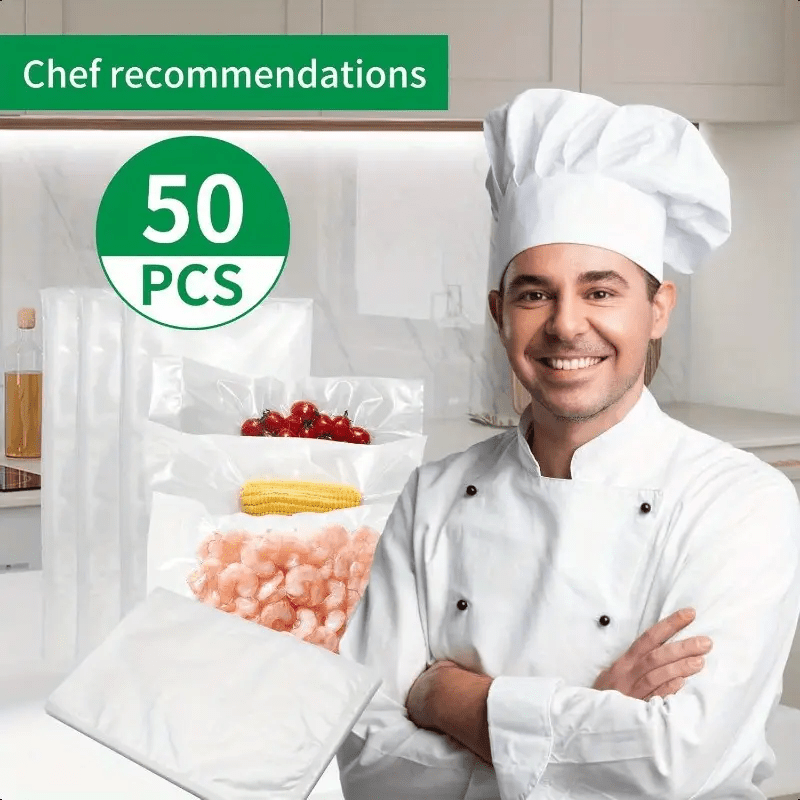 Vacuum Sealing Bags Set 3 Sizes Food Preservation Storage 150 Count