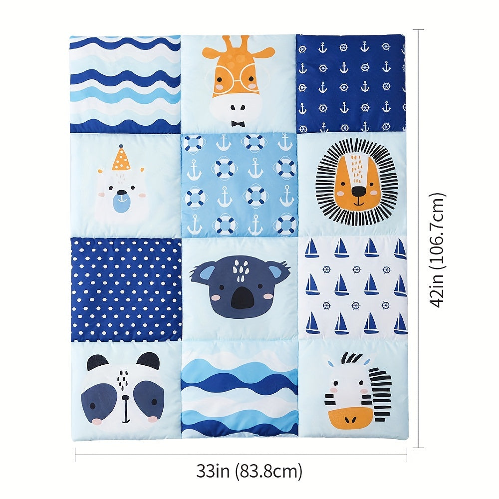 Baby Blanket Soft Quilt for Babies and Toddlers All Seasons Square Animal Designs 84x107cm