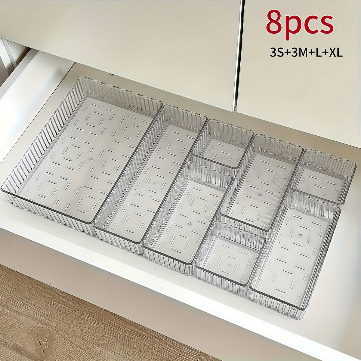 Acrylic Cosmetic Storage Box with Transparent Drawers for Makeup and Skincare Organizer