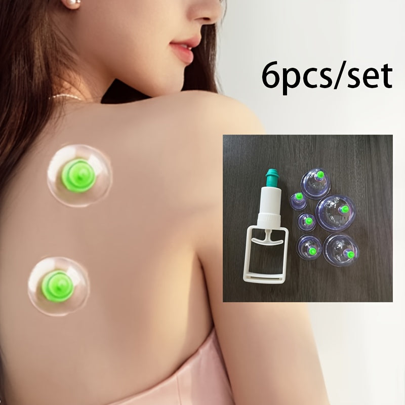 Cupping Therapy Kit for Home Use with Handheld Massage Jar and Suction Set