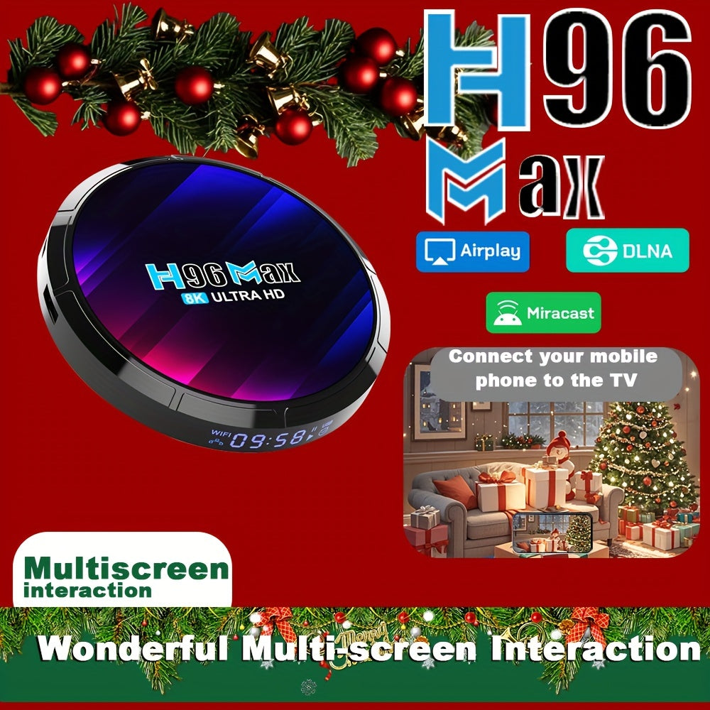 Android 13 TV Box with RK3528 Chip 2GB RAM 16GB Storage Dual Wi-Fi 6 8K AV1 Support