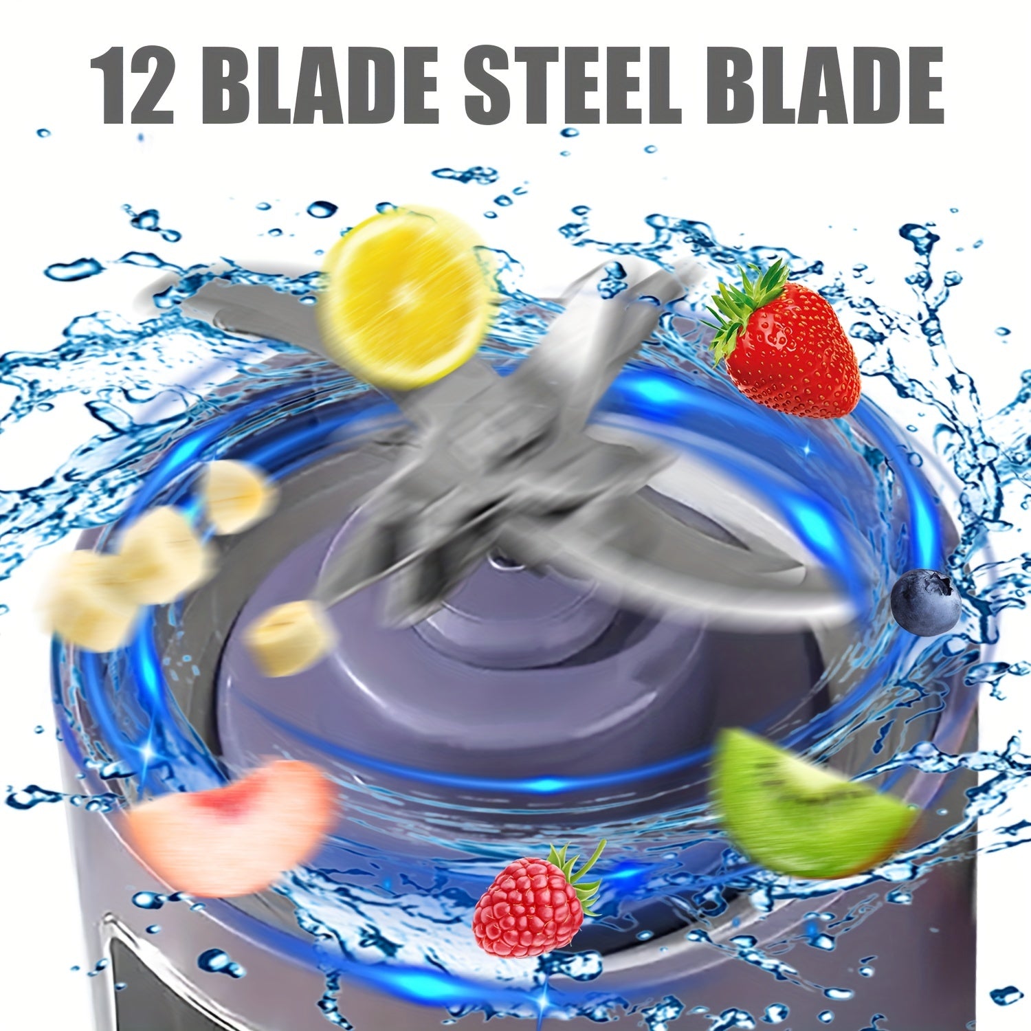 Portable Battery-Powered Blender Juicer for Smoothies and Ice