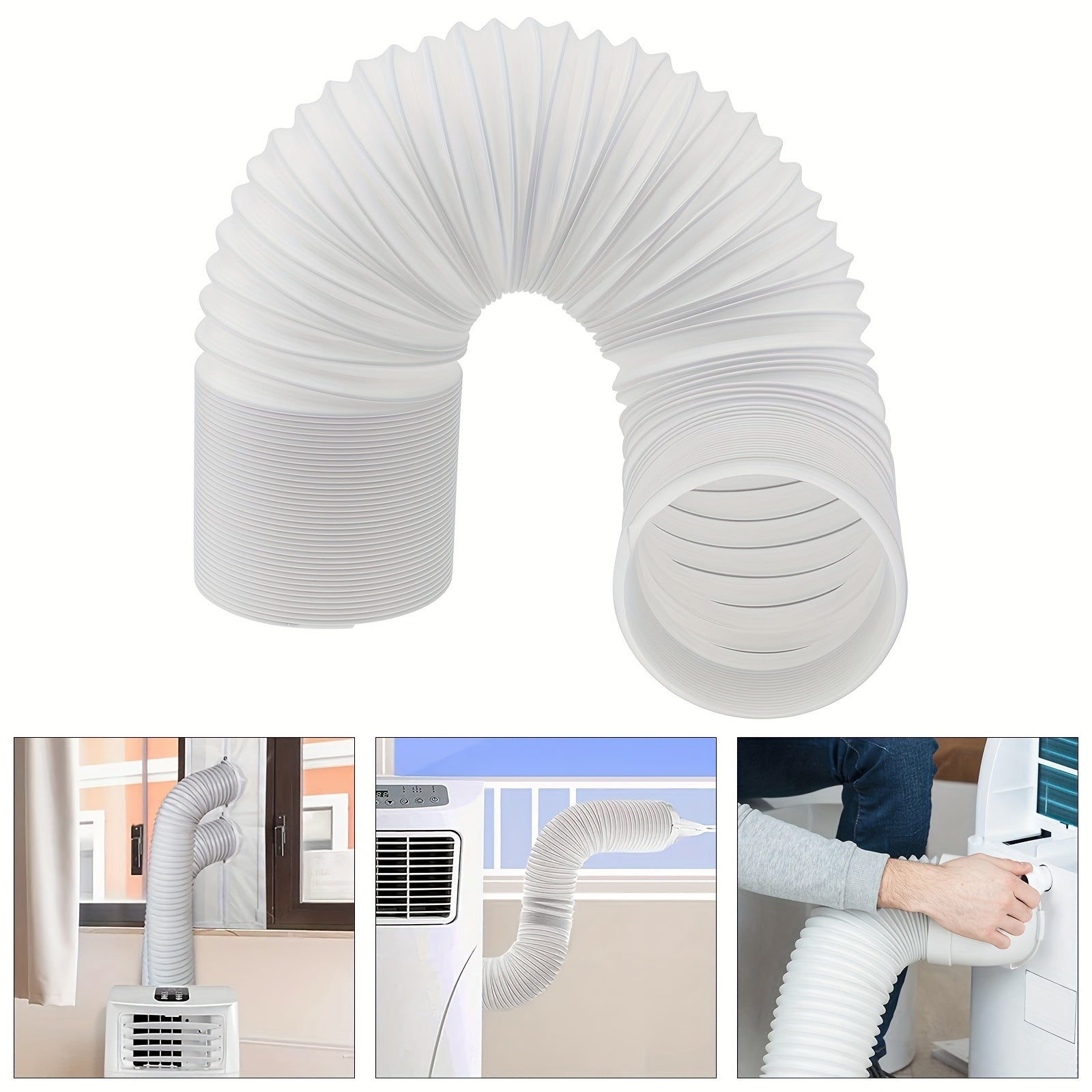 12.95 sm diametrli portativ havo konditsioneri chiqish quvuri - Mustahkam polipropilendan tayyorlangan, oqishdan himoyalangan muhr va oson o'rnatish imkoniyatiga ega, ePathChina tomonidan.