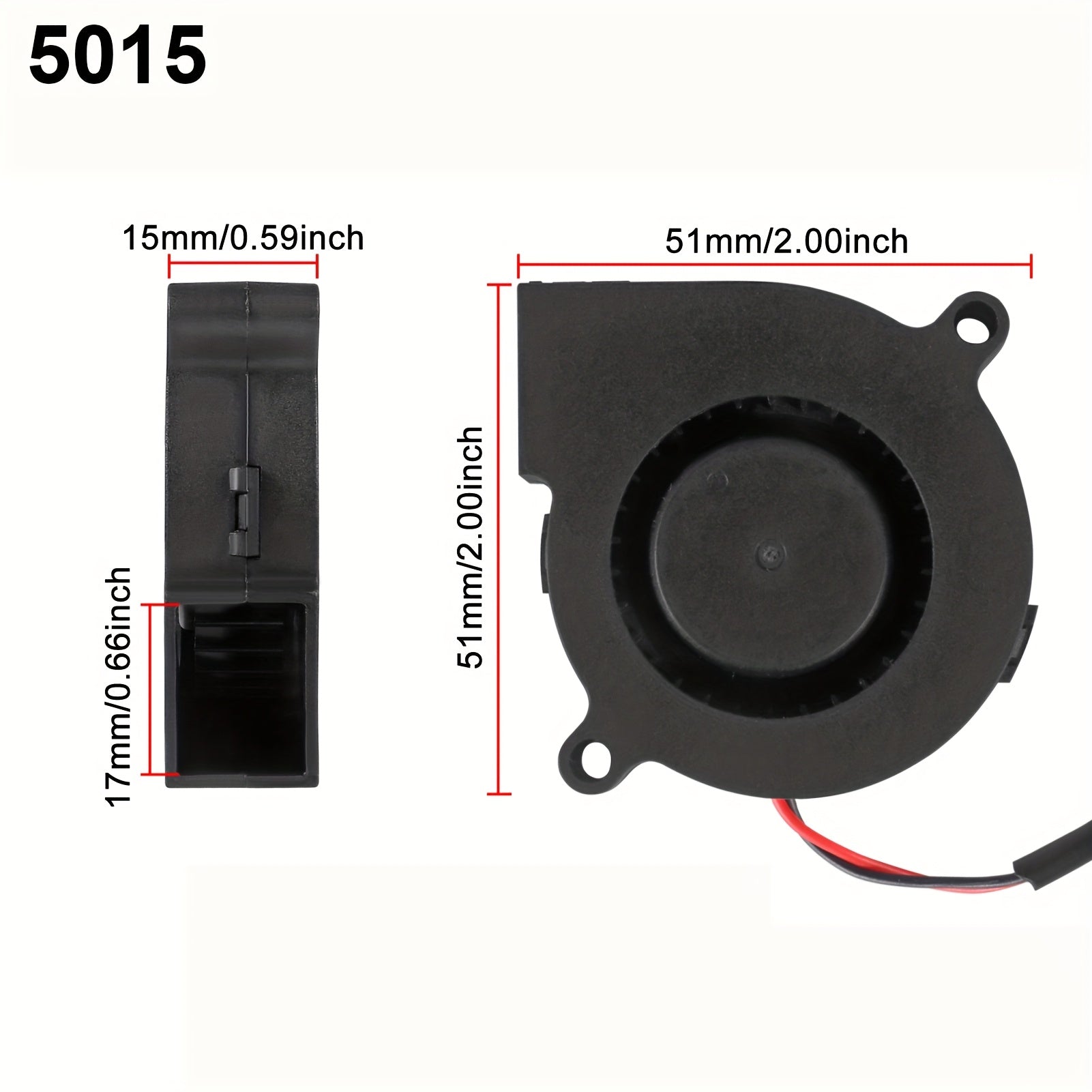 USB Cooling Fan 5015 7515 7530 for 3D Printer PC CPU Case DC 5V