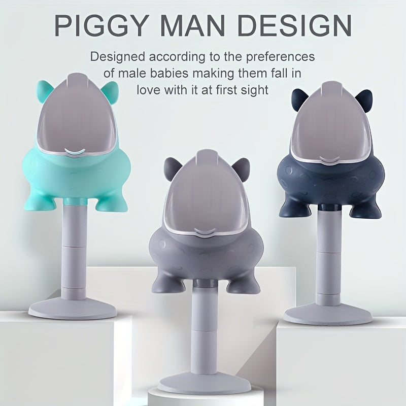 Moslashuvchan balandlikdagi ko‘chma hojatxona uchun urinal bolalar va qizlar uchun, yengil kulrang va ko‘k