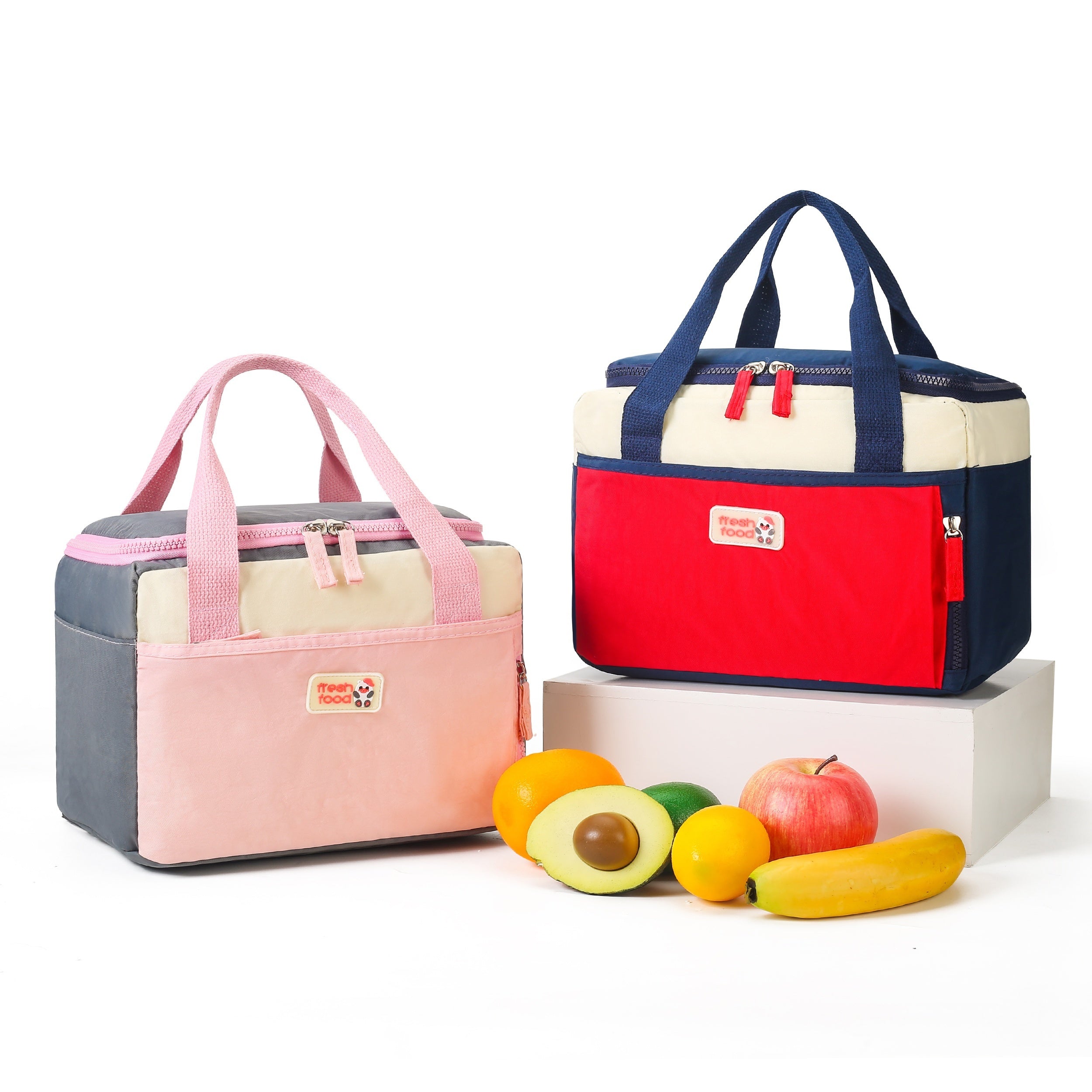 Bolsa de almuerzo aislada para mujeres y hombres, tote reutilizable con diseño a prueba de fugas