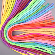 4800 Pieces of Handmade Polymer Clay Beads 12 Strands 6x1mm for Jewelry Making