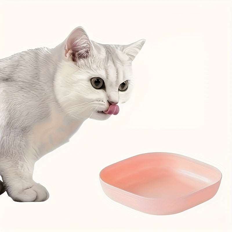 11pcs Non-Slip Plastic Cat Food and Water Bowls Set Colorful for Small Cats and Kittens