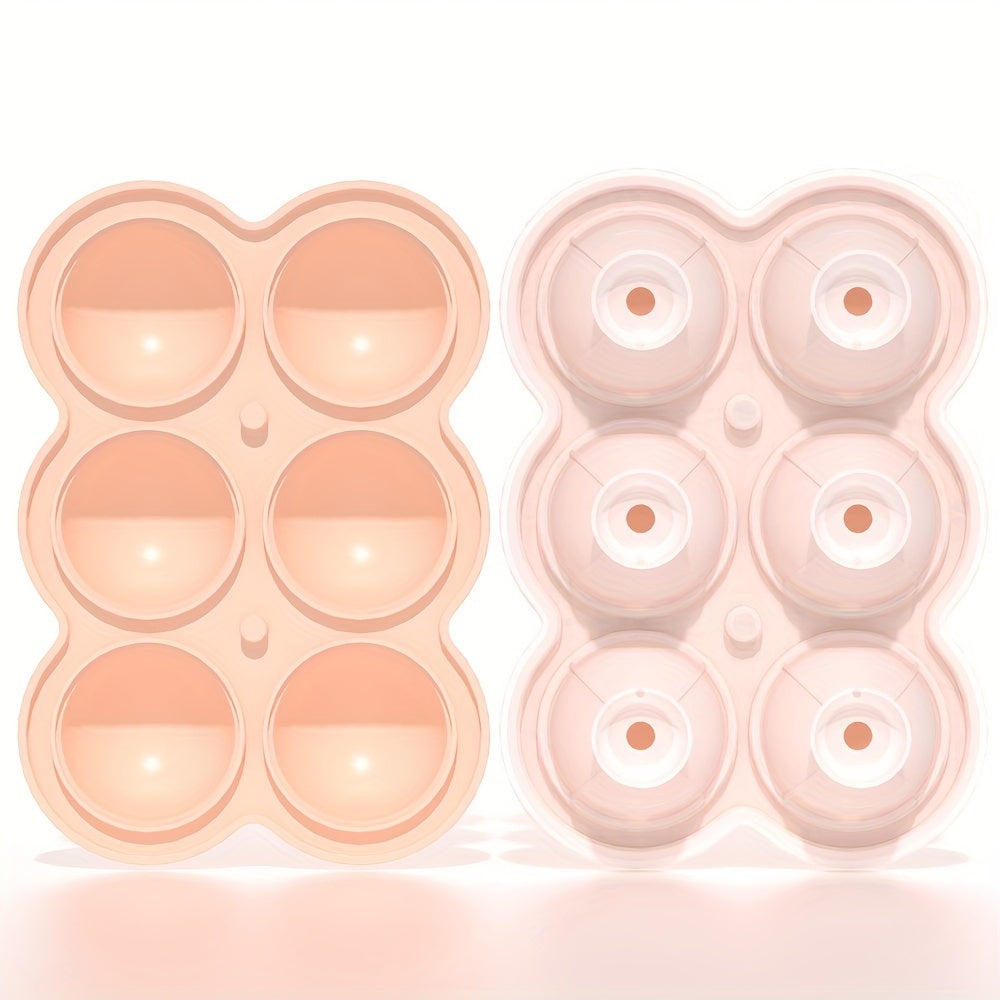 Ice Cube Tray with Funnel for Ice Balls Large Silicone Mould for Cocktails Whiskey Bourbon Juice