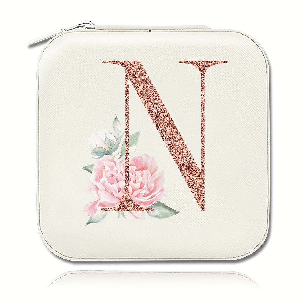 Шкатулка для хранения украшений для колец, ожерелий и гвоздиков, компактный дорожный органайзер