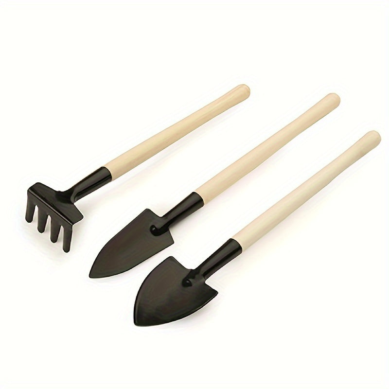 Mini Gardening Tools Set with Shovel, Harrow, and Soil Spade
