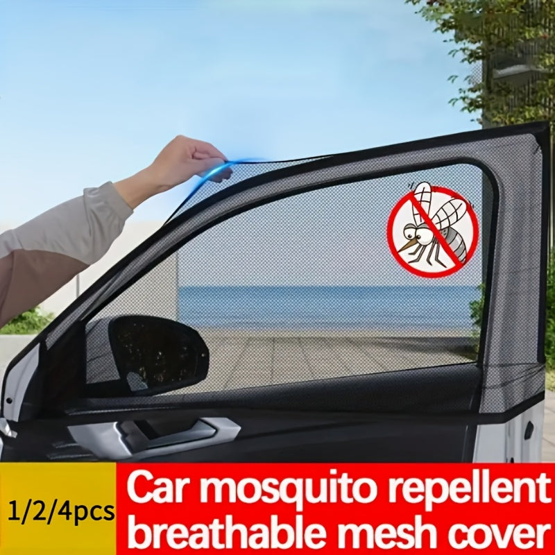 Москитная сетка для автомобильных окон 1/2/4 шт. Универсальный размер, премиальная сетка от насекомых
