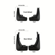 4 dona bardoshli plastmassa fender bo‘yoq himoyachilari avtomobillar uchun, oson o‘rnatiladi