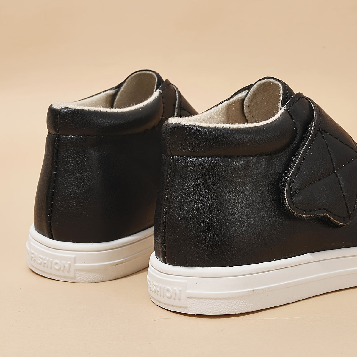 Boys' Casual Solid Color Boots for Fall and Winter Durable Non-Slip Mid Top