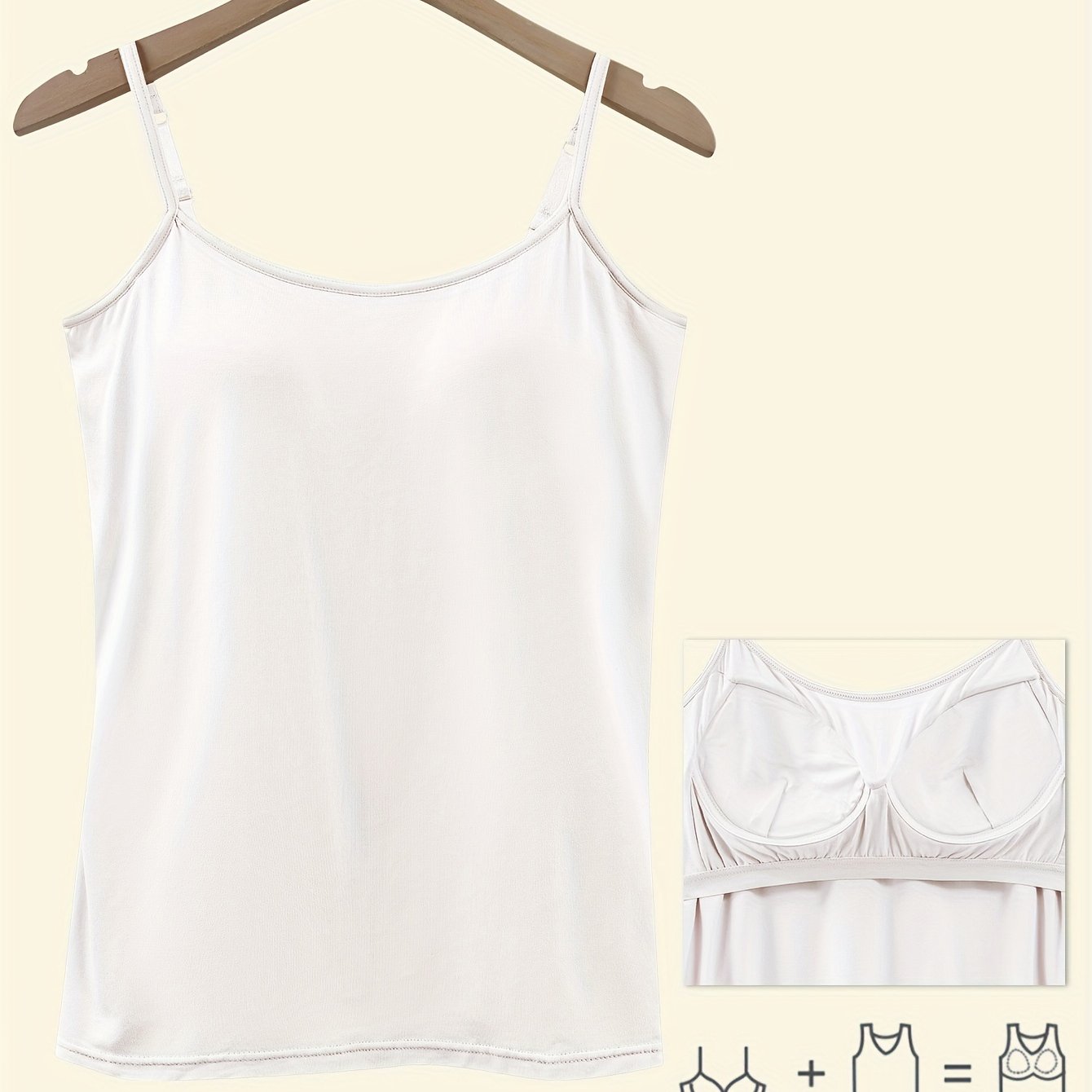 Women's Suspender Vests Cotton Adjustable Sleeveless Top for Women