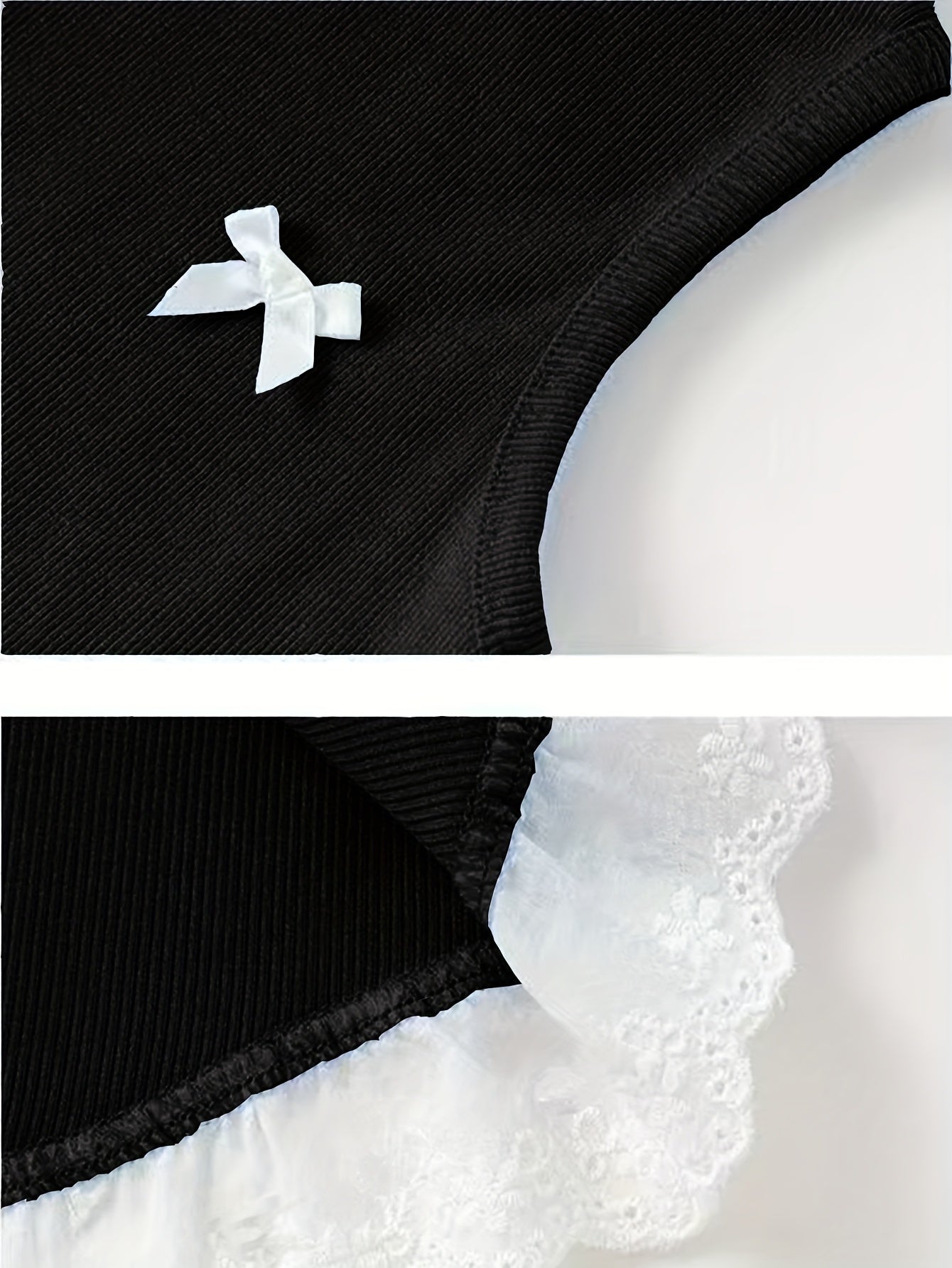 Girls' Summer Knit Top with Lace Trim Bow Ruffle Hem Sleeveless Solid Color