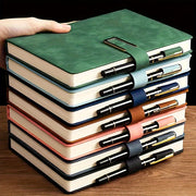 Vintage PU teri daftari, maxsus yumshoq qopqoq va belgi bilan - Biznes uchrashuvlari, universitet hayoti yoki sevgi daftari uchun ideal