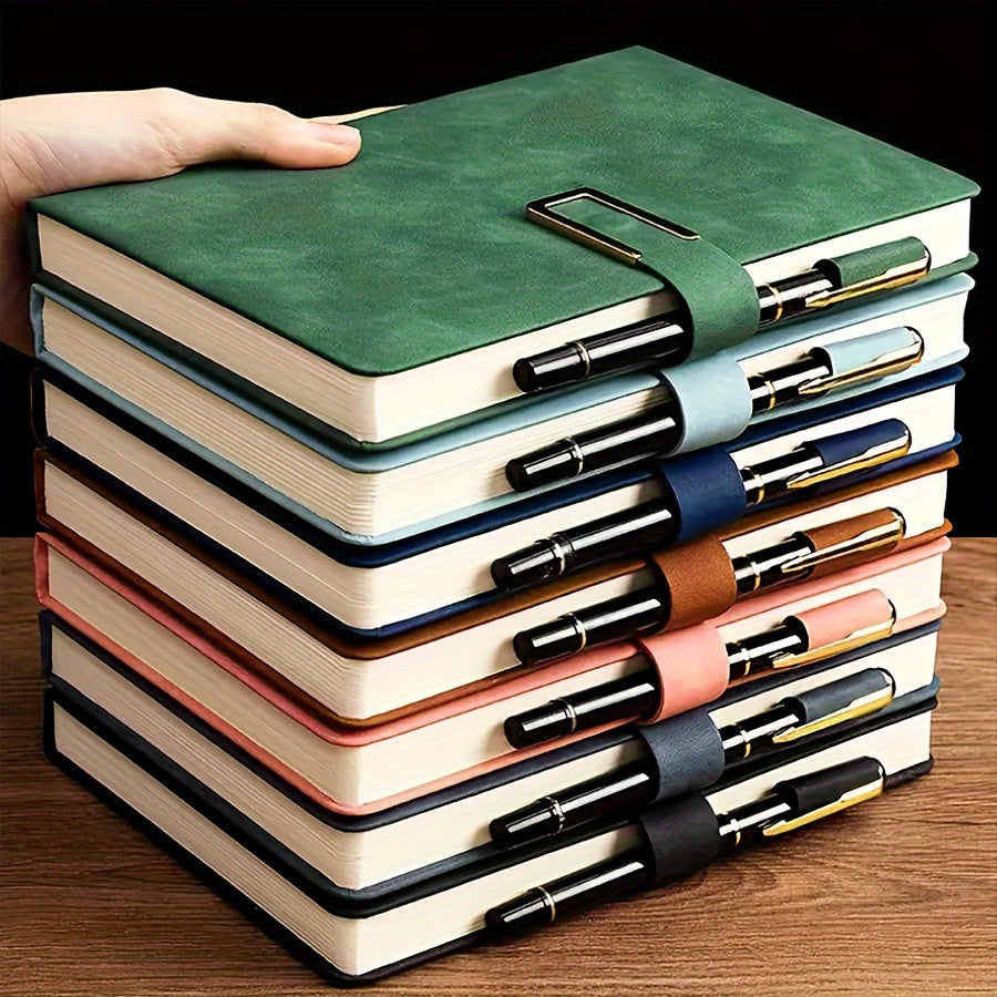 Vintage PU teri daftari, maxsus yumshoq qopqoq va belgi bilan - Biznes uchrashuvlari, universitet hayoti yoki sevgi daftari uchun ideal