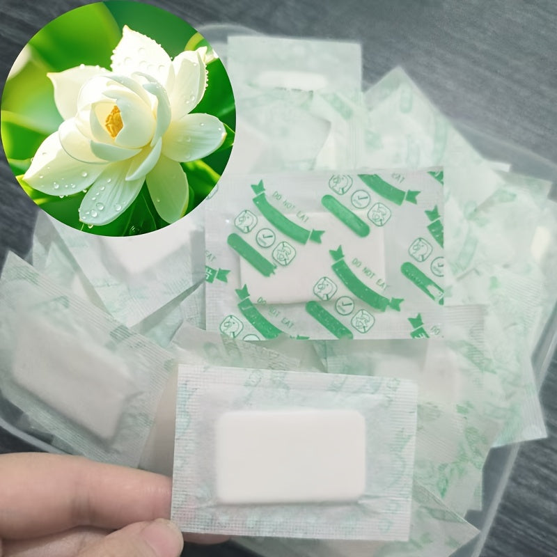 25/100Pcs Jasmine Scented Small Bags for Wardrobe Shoe Closet Car Freshener