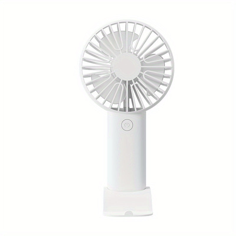 Mini USB Handheld Fan with Phone Holder Portable Desktop Small Fan