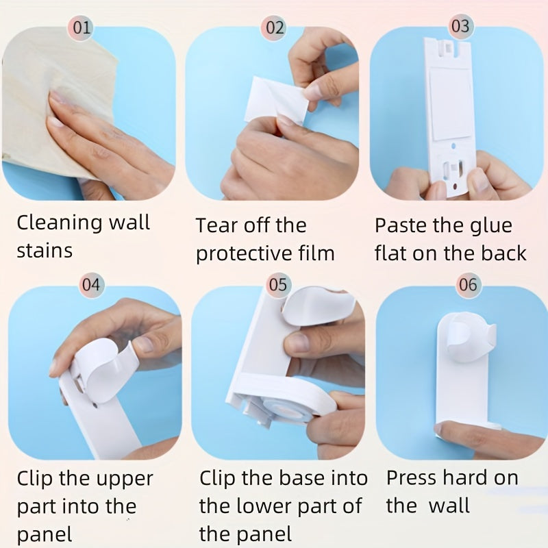 Wall-Mounted Electric Toothbrush Holder for Bathroom Organization