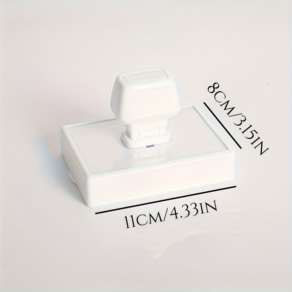 Large Square Business Stamp PE Material Customizable Office Seal in Multiple Languages