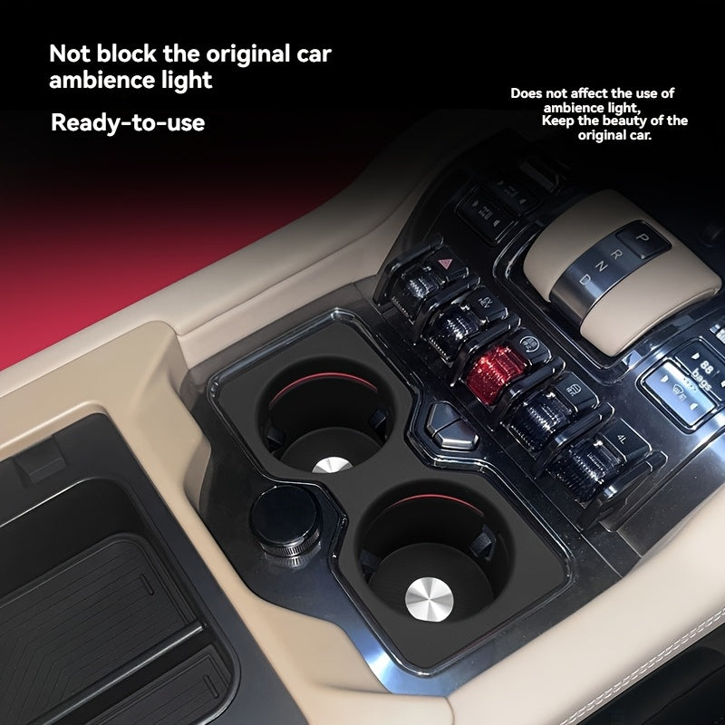 Central Car Cup Holder Storage Tray for SUVs Fixed Water Cup Filler Organizer