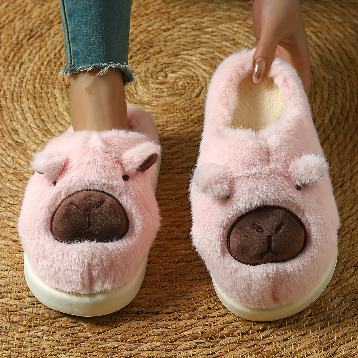 Women's Autumn Winter Kabbalah Slippers Indoor Home Couple Cushioned