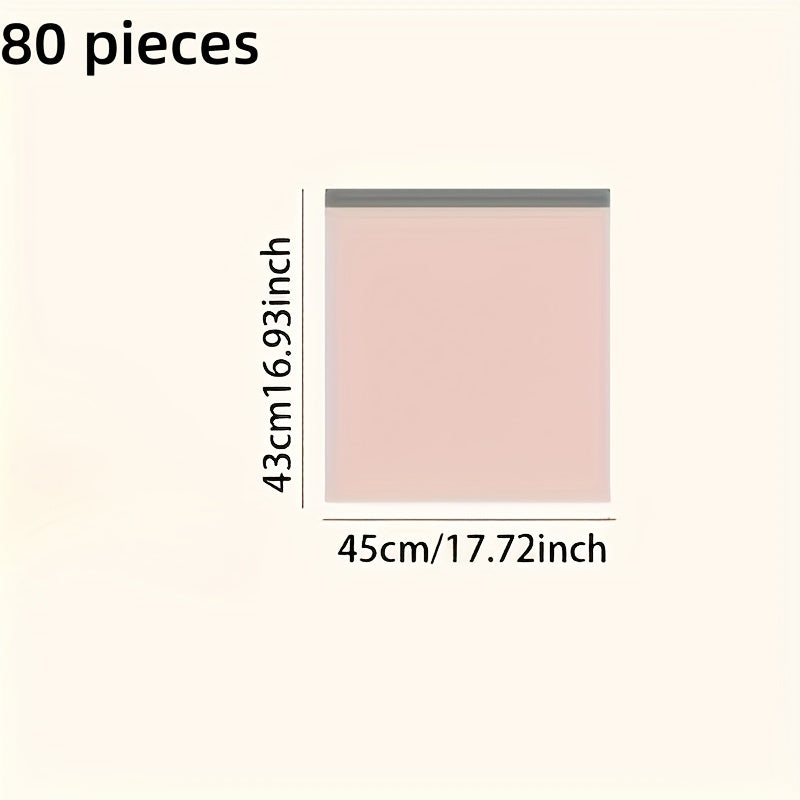 80 Pieces Heavy Duty Trash Bags Large Disposable Polyethylene for Living Room