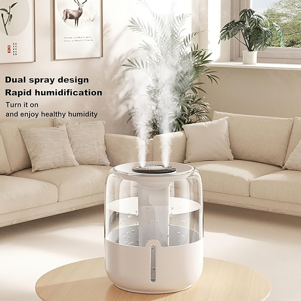 Dual Spray USB Humidifier with Digital Display for Home Office Bedroom