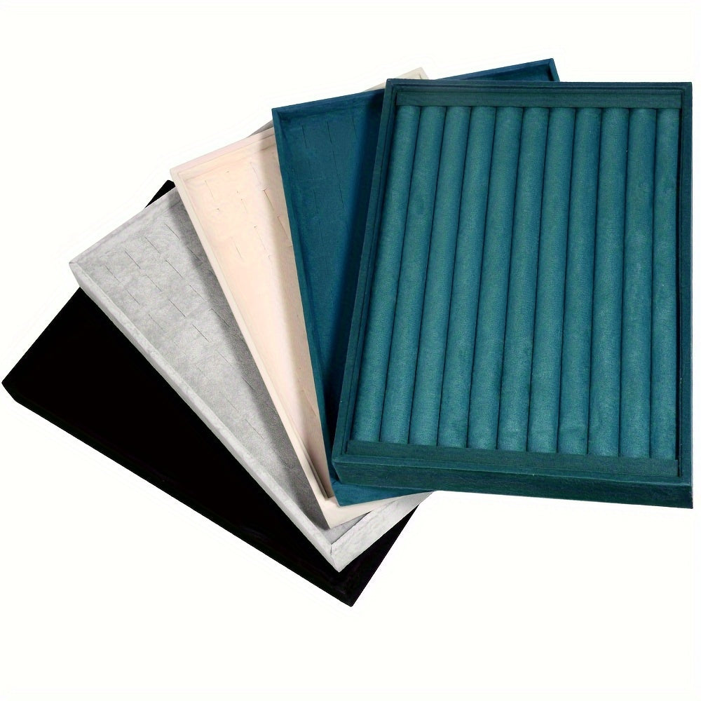 Бархатная подставка для украшений для колец, серег и гвоздиков — органайзер для хранения