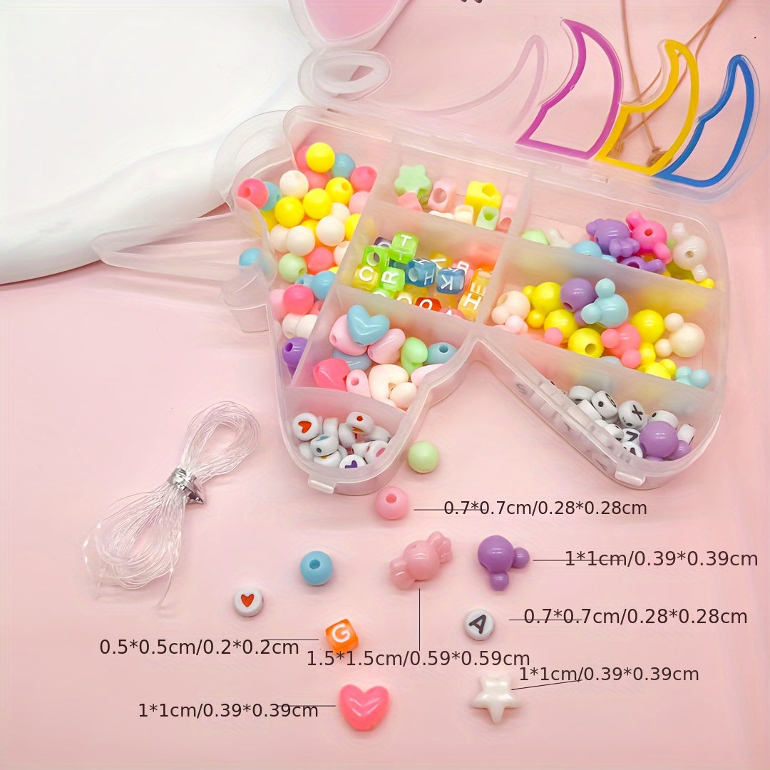 Girls Unicorn Jewelry Making Kit with Beads and Tools for Accessories Crafting