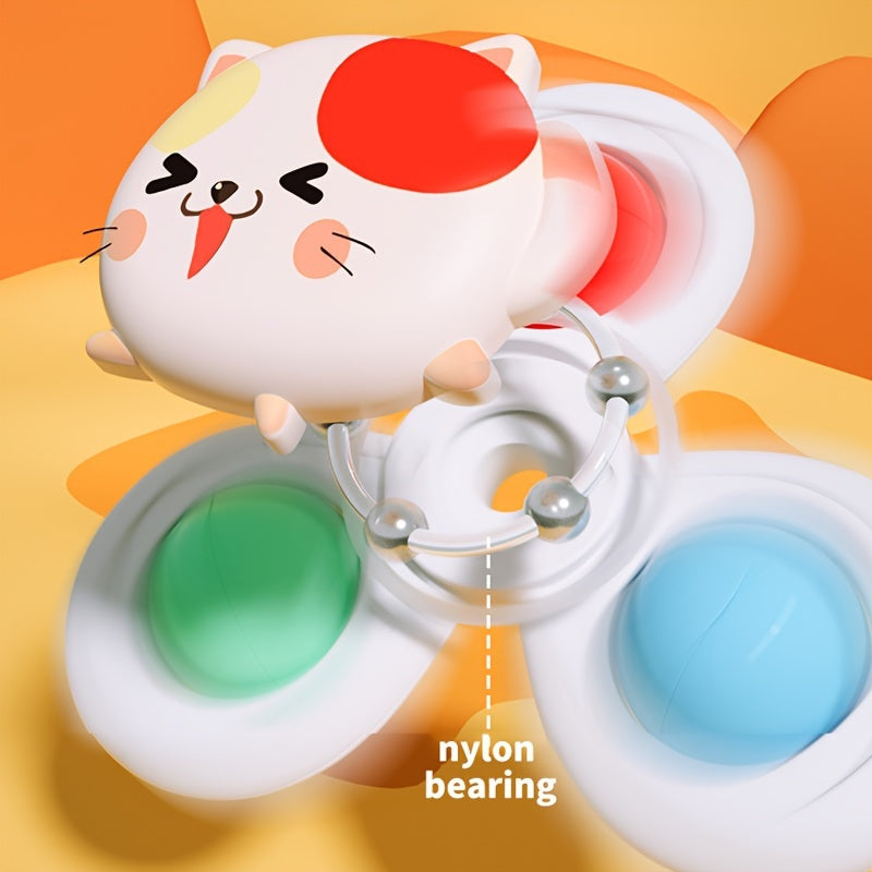 3 ta bolalar uchun aylanadigan o'yinchoqlar to'plami, boshlang'ich ta'lim uchun, plastmassa, ko'p rangli