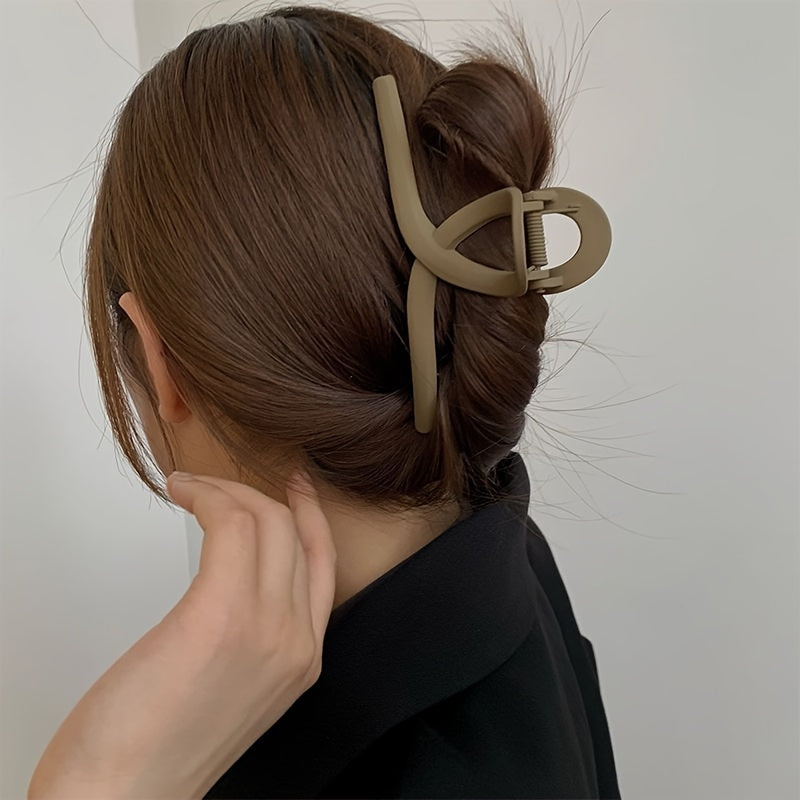 Large Hair Claw Women’s Shark Clip Cross Design for Thick and Thin Hair