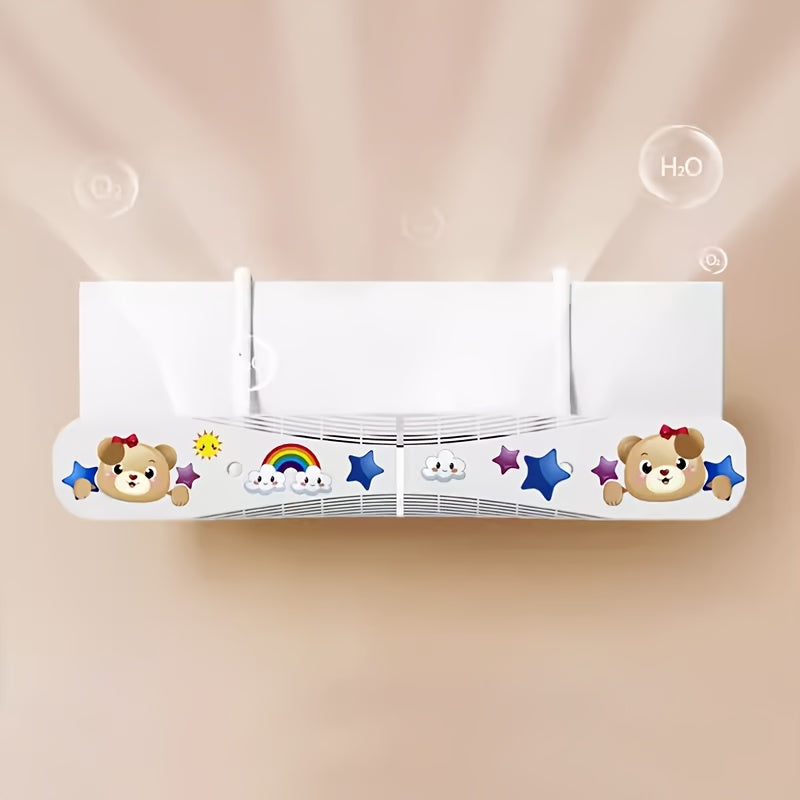 Bir dona Universal Havo Konditsioneri Shamolni To'suvchi, Plastik Devorga O'rnatiladigan To'g'ridan-To'g'ri Puflashdan Himoya Qiluvchi Qopqoq, Uy Gadjeti