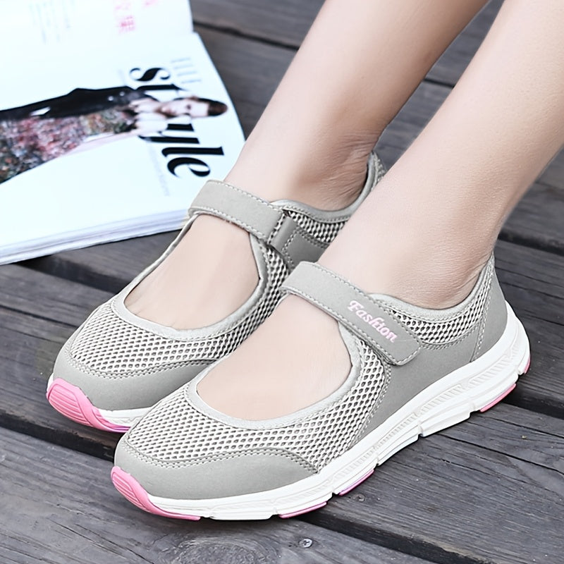 Women's Breathable Slip-On Shoes, Lightweight Casual Sneakers with Soft Fabric Lining