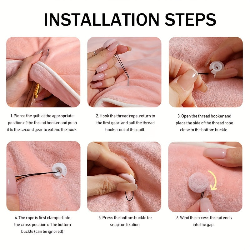 Mixed Color Pack of 6 12 or 24 Invisible Bed Clips Bedding Fasteners