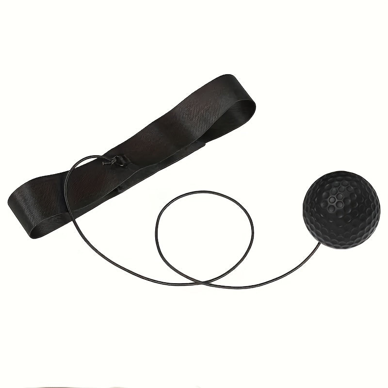 Boxing Reflex Ball Set for Adults and Teens Adjustable Headband Hand Wraps Carry Bag Red Black