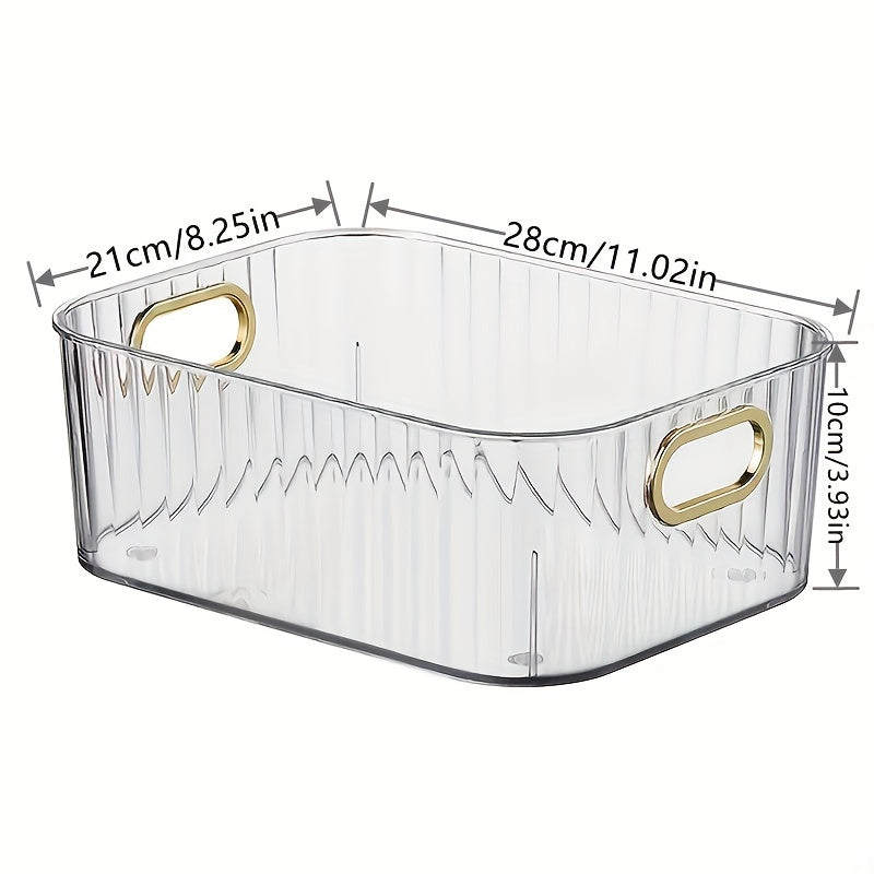 Plastic Desktop Storage Box for Jewelry and Cosmetics Organizer in Living Room Bedroom Bathroom