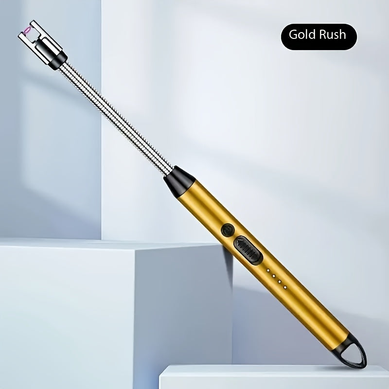 Electric Rechargeable Candle Lighter Windproof Flameless Kitchen BBQ Camping Tool