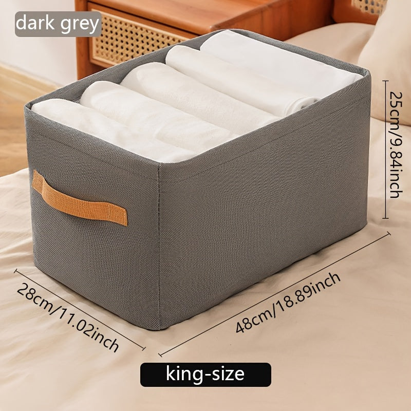 Clothes Storage Organizer with Handles Portable Wardrobe Closet Box